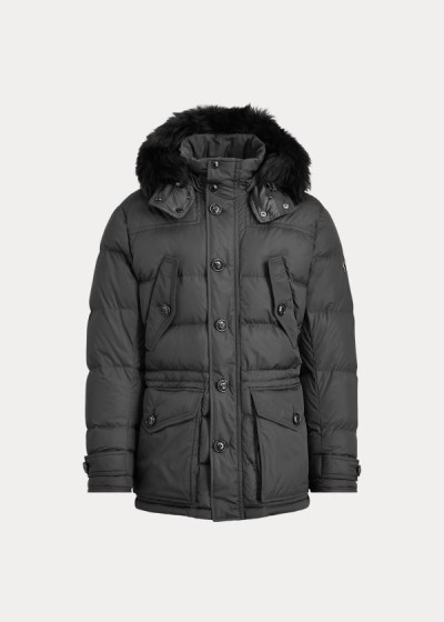 Men's Ralph Lauren RLX Faux-Fur-Trim Down Parka | 654172PSO